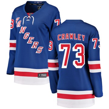 Breakaway Fanatics Branded Women's Brandon Crawley New York Rangers Home Jersey - Blue