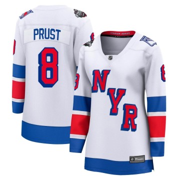 Breakaway Fanatics Branded Women's Brandon Prust New York Rangers 2024 Stadium Series Jersey - White