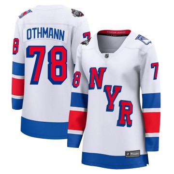 Breakaway Fanatics Branded Women's Brennan Othmann New York Rangers 2024 Stadium Series Jersey - White