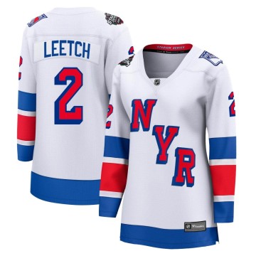 Breakaway Fanatics Branded Women's Brian Leetch New York Rangers 2024 Stadium Series Jersey - White