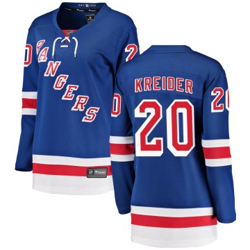 Breakaway Fanatics Branded Women's Chris Kreider New York Rangers Home Jersey - Blue