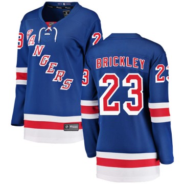 Breakaway Fanatics Branded Women's Connor Brickley New York Rangers Home Jersey - Blue