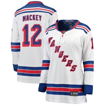 Breakaway Fanatics Branded Women's Connor Mackey New York Rangers Away Jersey - White