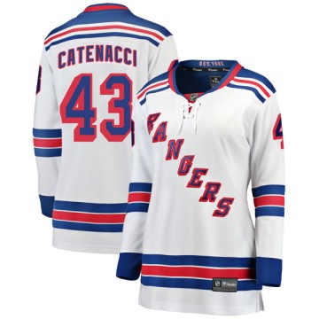 Breakaway Fanatics Branded Women's Daniel Catenacci New York Rangers Away Jersey - White