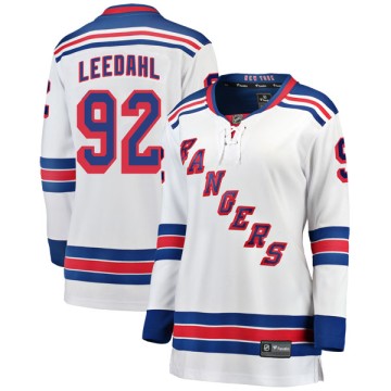 Breakaway Fanatics Branded Women's Dawson Leedahl New York Rangers Away Jersey - White
