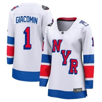 Breakaway Fanatics Branded Women's Eddie Giacomin New York Rangers 2024 Stadium Series Jersey - White