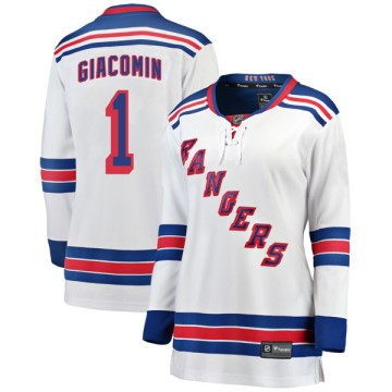 Breakaway Fanatics Branded Women's Eddie Giacomin New York Rangers Away Jersey - White