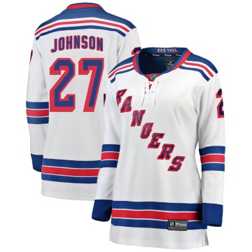 Breakaway Fanatics Branded Women's Jack Johnson New York Rangers Away Jersey - White