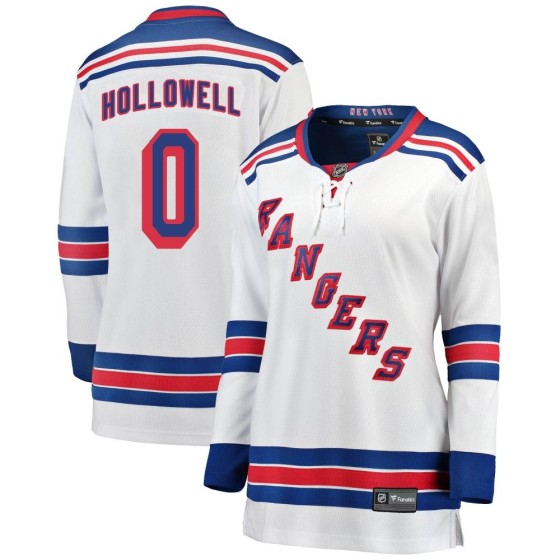 Breakaway Fanatics Branded Women's Mac Hollowell New York Rangers Away Jersey - White