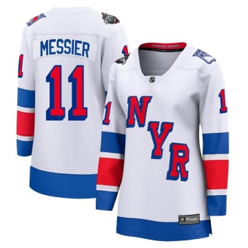 Breakaway Fanatics Branded Women's Mark Messier New York Rangers 2024 Stadium Series Jersey - White