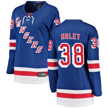 Breakaway Fanatics Branded Women's Micheal Haley New York Rangers Home Jersey - Blue