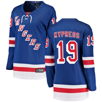 Breakaway Fanatics Branded Women's Nick Kypreos New York Rangers Home Jersey - Blue
