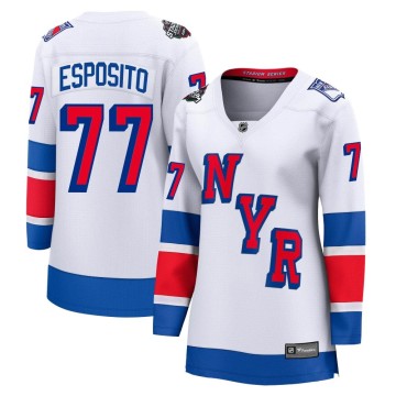 Breakaway Fanatics Branded Women's Phil Esposito New York Rangers 2024 Stadium Series Jersey - White