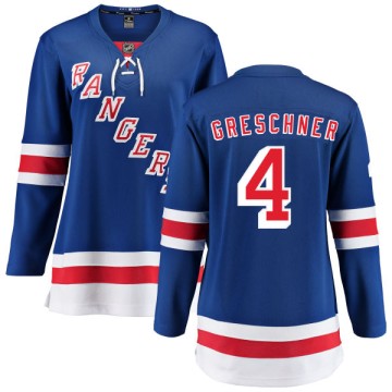 Breakaway Fanatics Branded Women's Ron Greschner New York Rangers Home Jersey - Blue