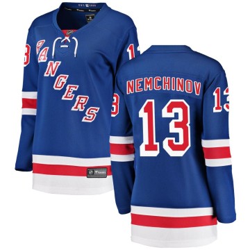 Breakaway Fanatics Branded Women's Sergei Nemchinov New York Rangers Home Jersey - Blue
