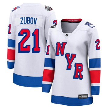 Breakaway Fanatics Branded Women's Sergei Zubov New York Rangers 2024 Stadium Series Jersey - White