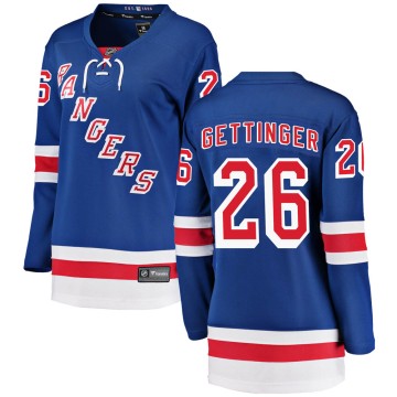 Breakaway Fanatics Branded Women's Tim Gettinger New York Rangers Home Jersey - Blue