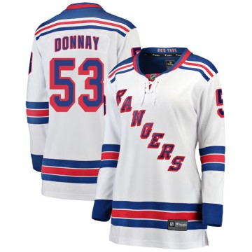 Breakaway Fanatics Branded Women's Troy Donnay New York Rangers Away Jersey - White
