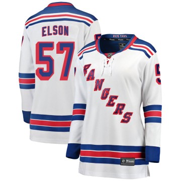 Breakaway Fanatics Branded Women's Turner Elson New York Rangers Away Jersey - White