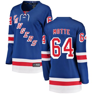 Breakaway Fanatics Branded Women's Tyler Motte New York Rangers Home Jersey - Blue