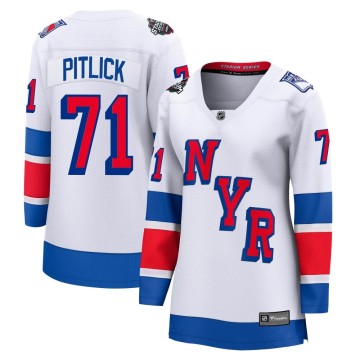 Breakaway Fanatics Branded Women's Tyler Pitlick New York Rangers 2024 Stadium Series Jersey - White
