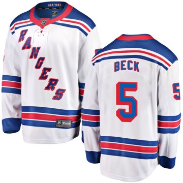 Breakaway Fanatics Branded Youth Barry Beck New York Rangers Away Jersey - White