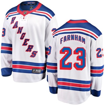 Breakaway Fanatics Branded Youth Bobby Farnham New York Rangers Away Jersey - White