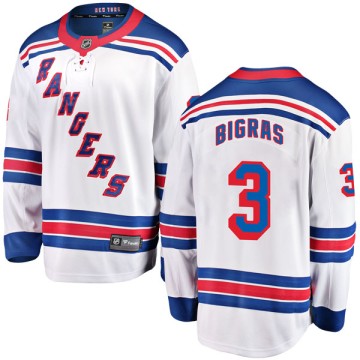 Breakaway Fanatics Branded Youth Chris Bigras New York Rangers Away Jersey - White