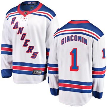 Breakaway Fanatics Branded Youth Eddie Giacomin New York Rangers Away Jersey - White