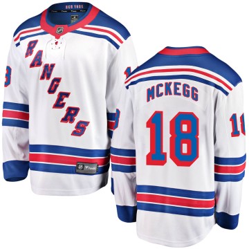 Breakaway Fanatics Branded Youth Greg McKegg New York Rangers Away Jersey - White