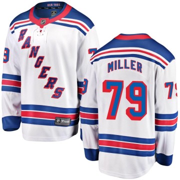 Breakaway Fanatics Branded Youth K'Andre Miller New York Rangers Away Jersey - White
