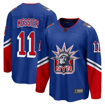 Breakaway Fanatics Branded Youth Mark Messier New York Rangers Special Edition 2.0 Jersey - Royal