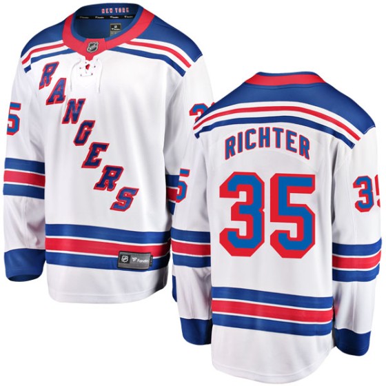 Breakaway Fanatics Branded Youth Mike Richter New York Rangers Away Jersey - White
