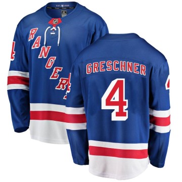 Breakaway Fanatics Branded Youth Ron Greschner New York Rangers Home Jersey - Blue