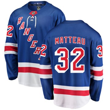 Breakaway Fanatics Branded Youth Stephane Matteau New York Rangers Home Jersey - Blue