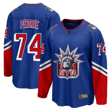 Breakaway Fanatics Branded Youth Vince Pedrie New York Rangers Special Edition 2.0 Jersey - Royal